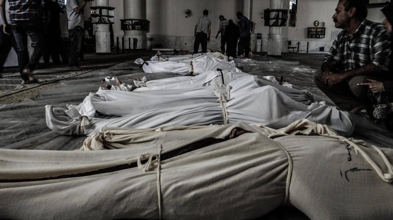 Opfer einer Giftgasattacke in Syrien 2012: Obama griff trotzdem nicht in den syrischen Bürgerkrieg ein.