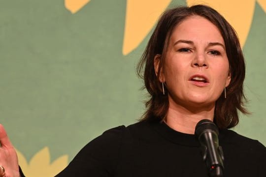Annalena Baerbock spricht auf dem Landesparteitag der Brandenburger Grünen.