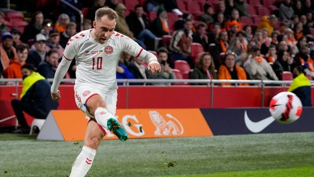 Christian Eriksen wurde im Test gegen die Niederlande zur zweiten Halbzeit eingewechselt.