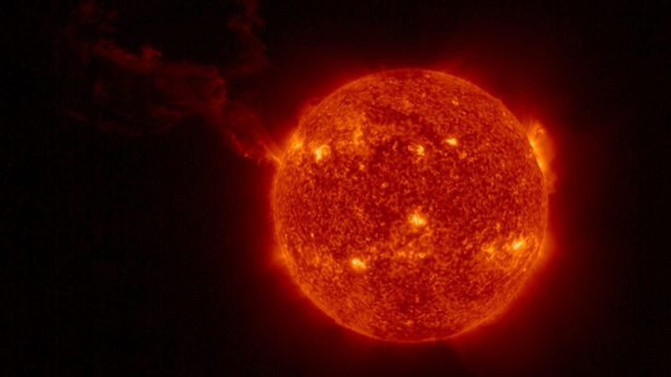 Sonneneruption, aufgenommen von der Sonde "Solar Orbiter".
