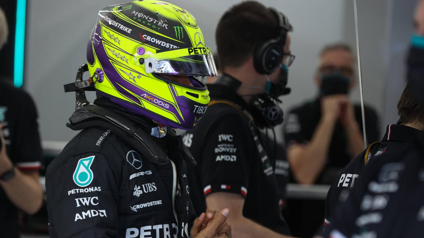 Lewis Hamilton: Der Mercedes-Fahrer war nach dem ersten Abschnitt des Qualifyings bereits ausgeschieden.