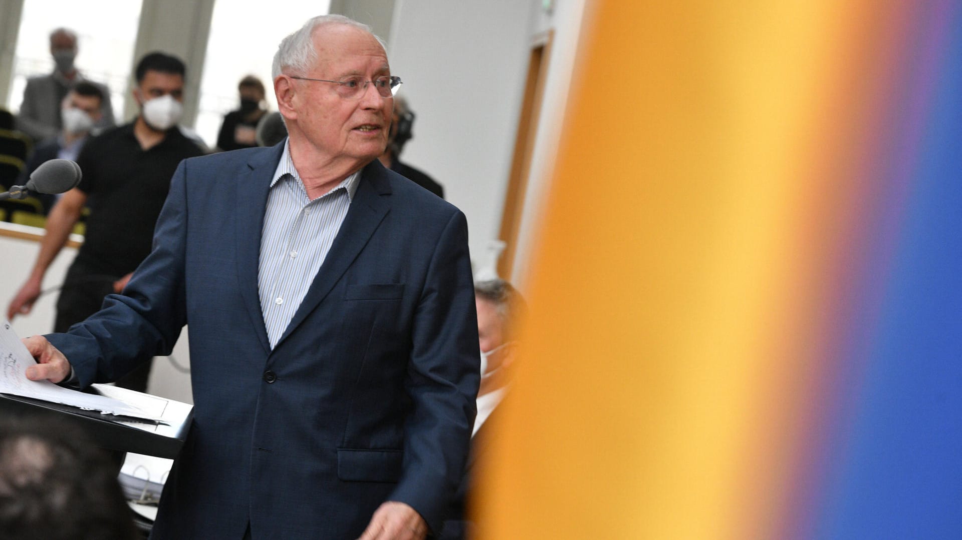 Er hat genug: Oskar Lafontaine bei seiner letzten Landtagssitzung.