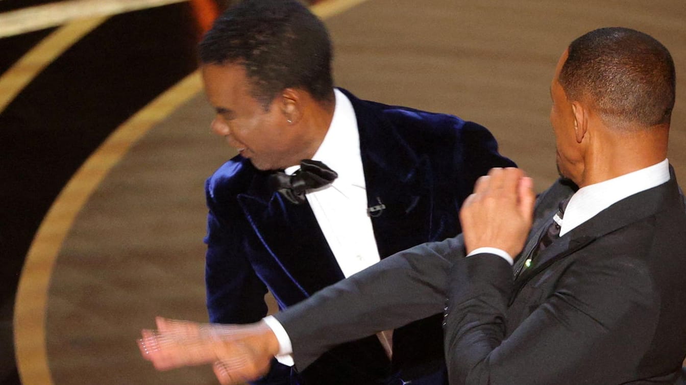 Oscars: Will Smith schlägt Chris Rock auf offener Bühne ins Gesicht.