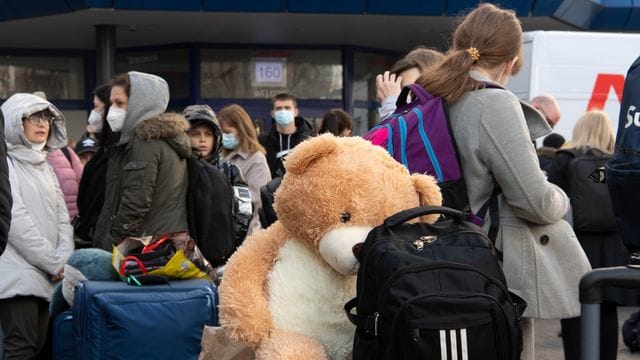 Kriegsflüchtlinge aus der Ukraine in Berlin.