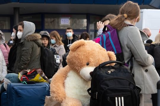 Kriegsflüchtlinge aus der Ukraine in Berlin.