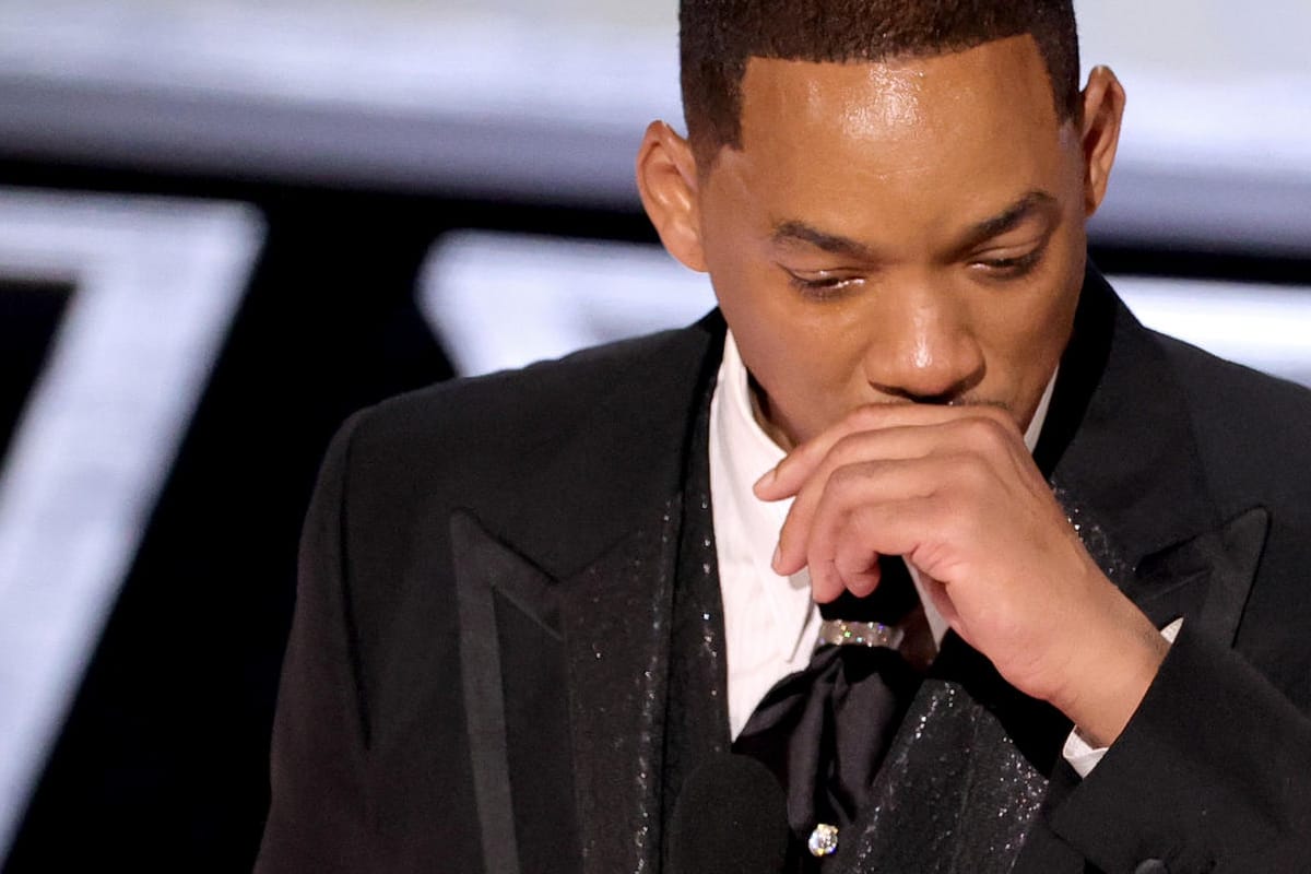 Will Smith: Der Schauspieler hält nach der Übergabe seines ersten Oscars eine Rede unter Tränen.