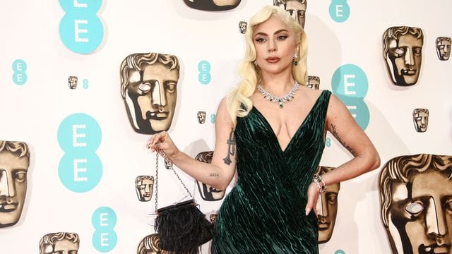 Lady Gaga, hier bei der Verleihung der britischen Filmpreise, feiert ihren 36 Geburtstag.