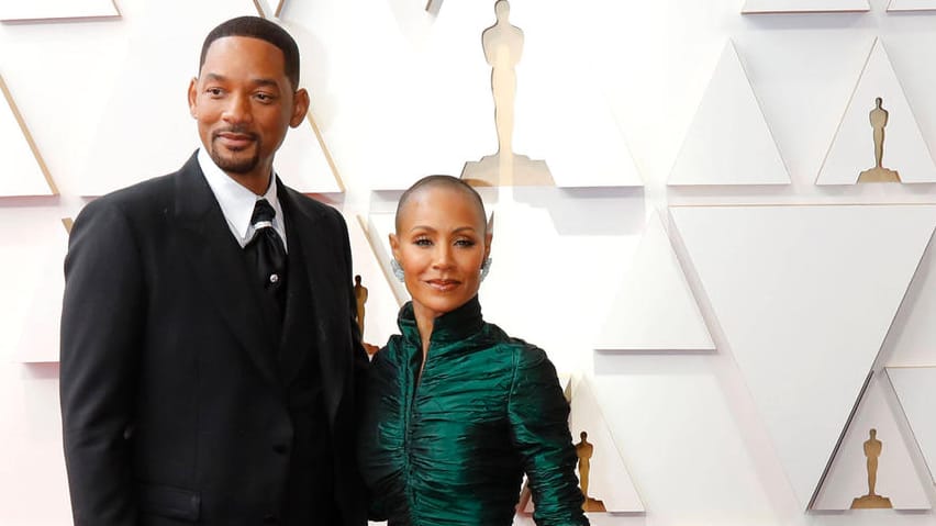 Will Smith mit Ehefrau Jada Pinkett Smith: Auf dem roten Teppich war die Oscar-Welt noch in Ordnung.