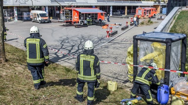 Chemieunfall in Berufsschulzentrum