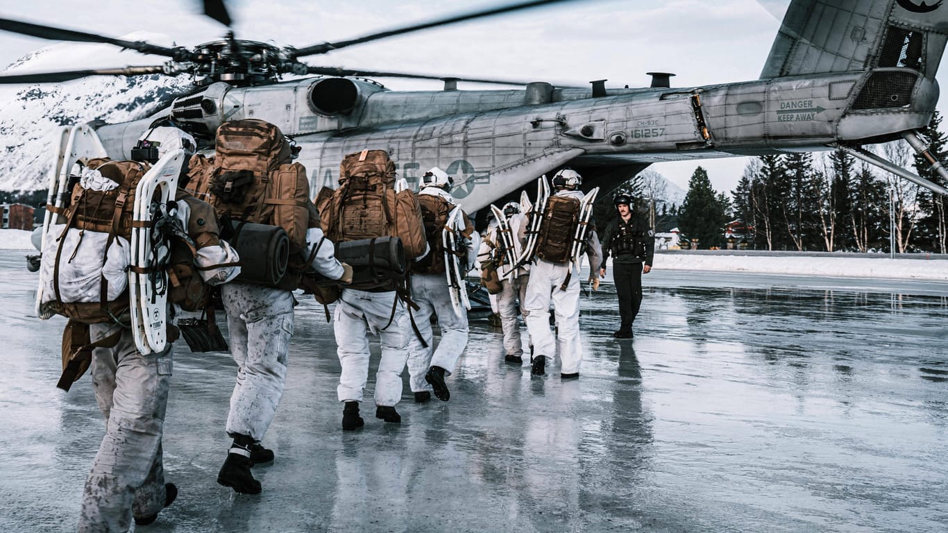 Soldaten beim "Cold Response"-Manöver: An der Nato-Übung nehmen auch andere Staaten wie etwa Schweden teil.