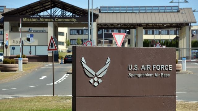 Der US-Stützpunkt in Spangdahlem in Rheinland-Pfalz.