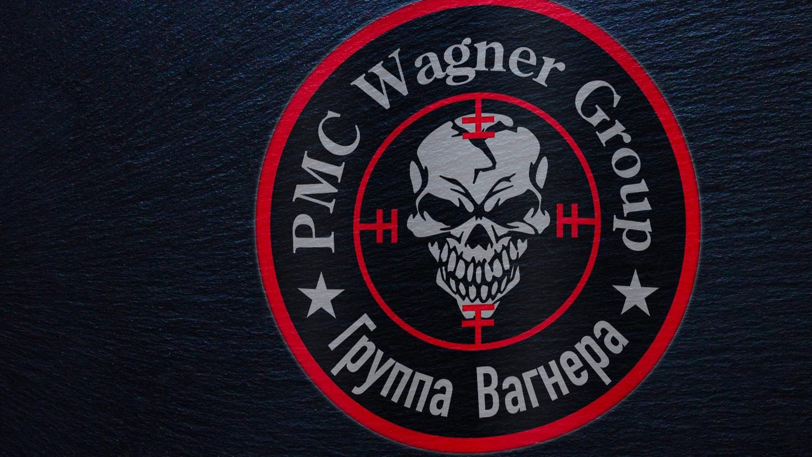 Logo der russischen paramilitärischen Organisation Wagner Gruppe: Laut britischen Informationen sollen Söldner in die Ukraine geschickt worden sein.