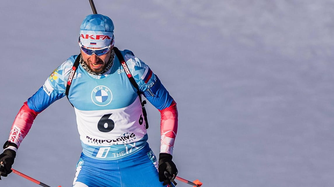 Alexandr Loginov: Er ist russischer Biathlet, sein Land wurde von der IBU suspendiert.