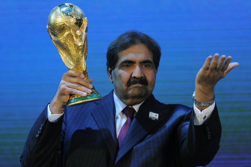 Hamad bin Khalifa: Der ehemalige Emir von Katar bei der Vergabe 2010. Warum hat sich Katar überhaupt um das Turnier bemüht?