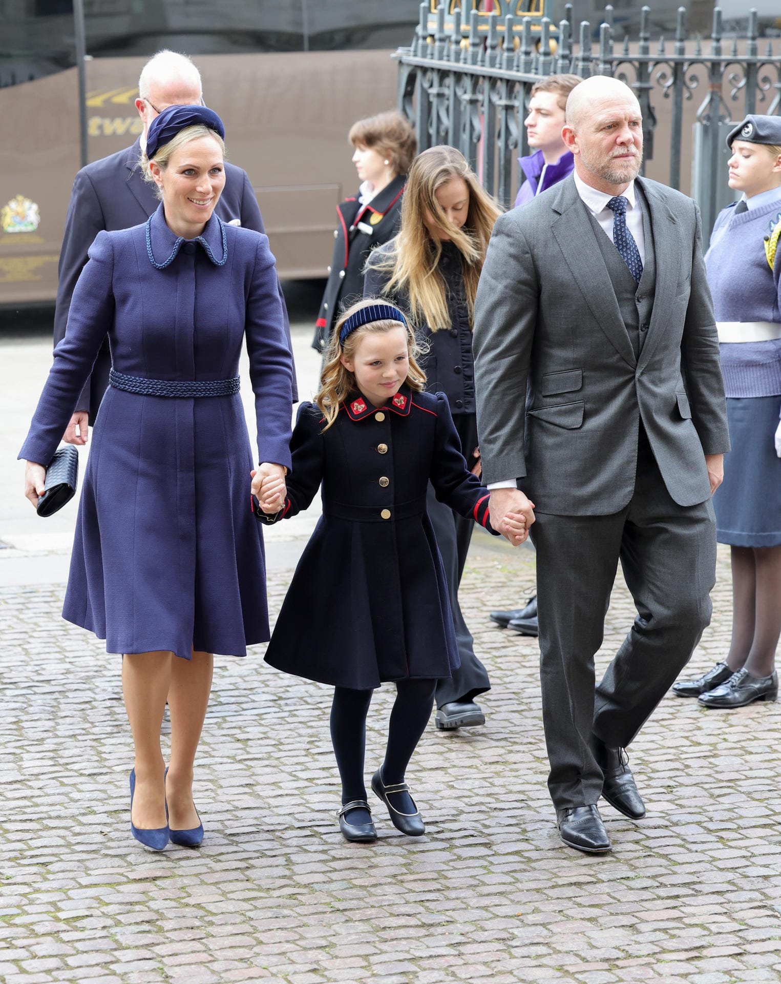 Zara und Mike Tindall mit Tochter Mia