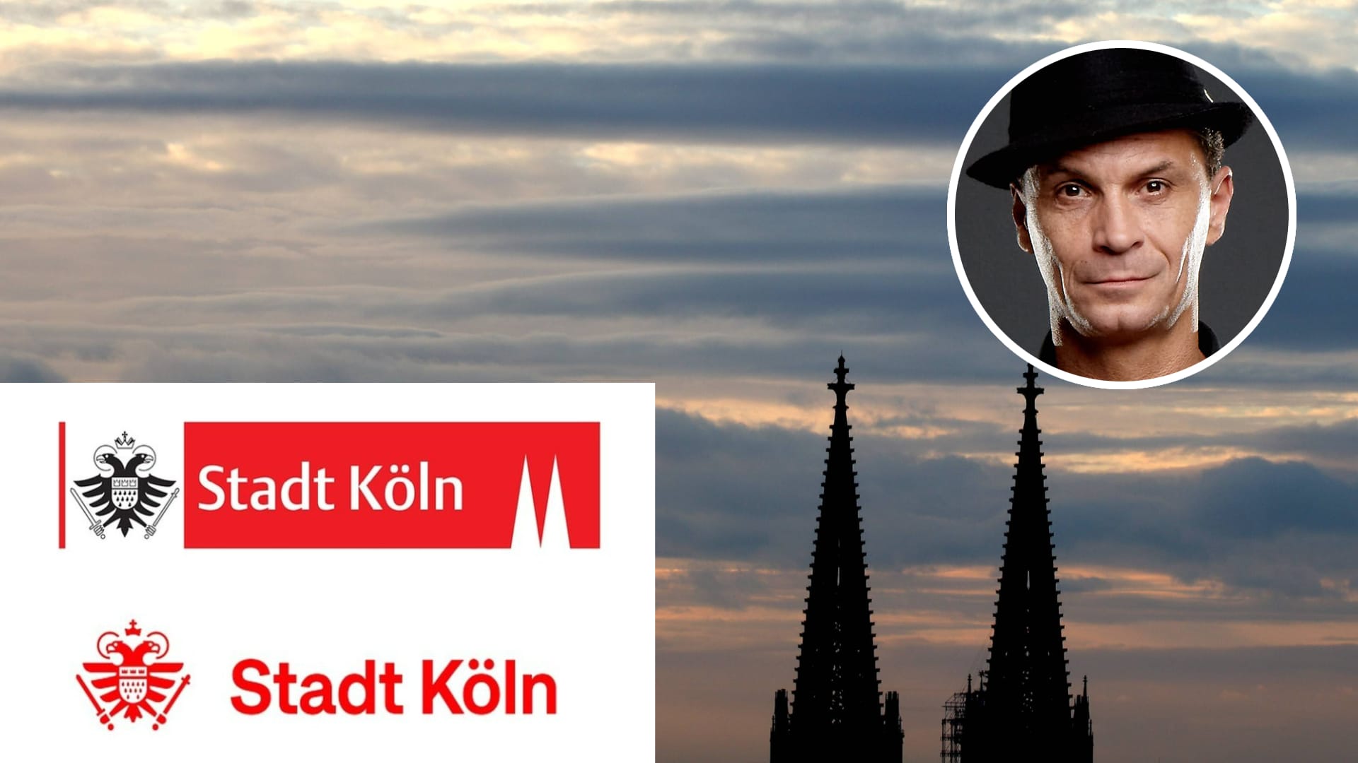 Oben das alte, unten das neue Logo der Stadt Köln: Für Peter Brings ist der Dom Köln und Köln der Dom.