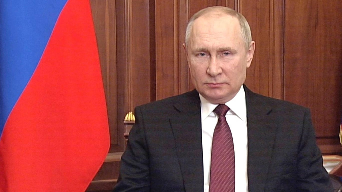24. Februar 2022: Wladimir Putin kündigt die Invasion in die Ukraine an.