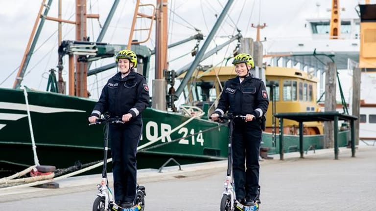 Polizei-Scooter auf Norderney