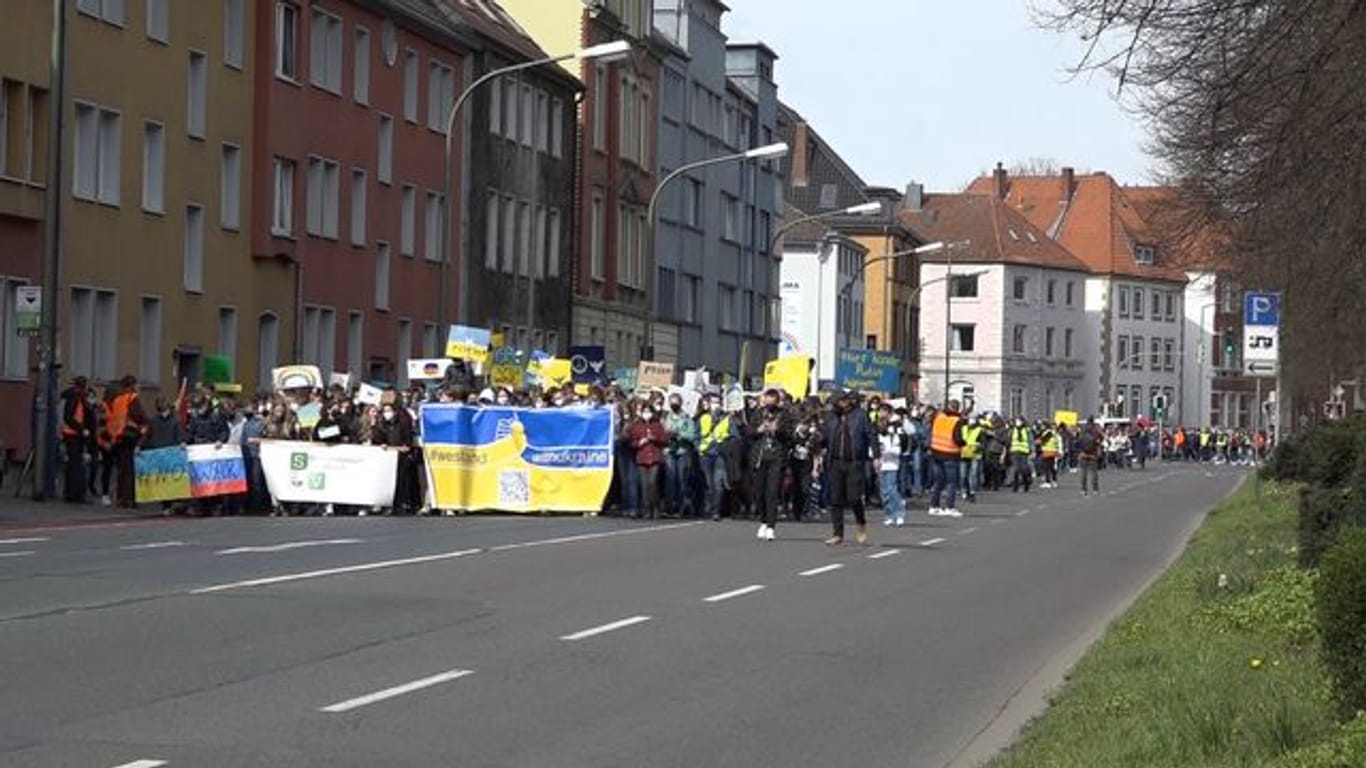 Ukraine-Krieg - Demo in Osnabrück
