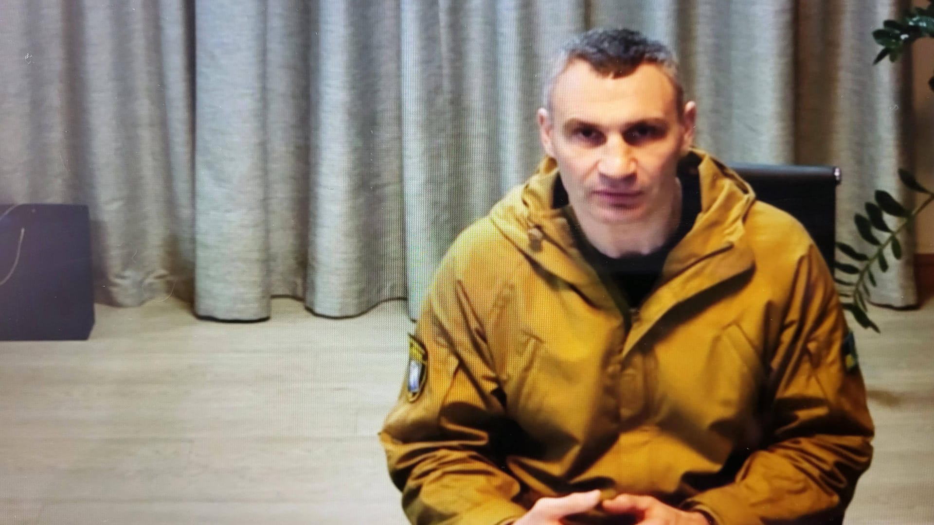 Vitali Klitschko in einer Videokonferenz (Archivbild): Auch in Hannover soll der Kiewer Bürgermeister zu Wort kommen.