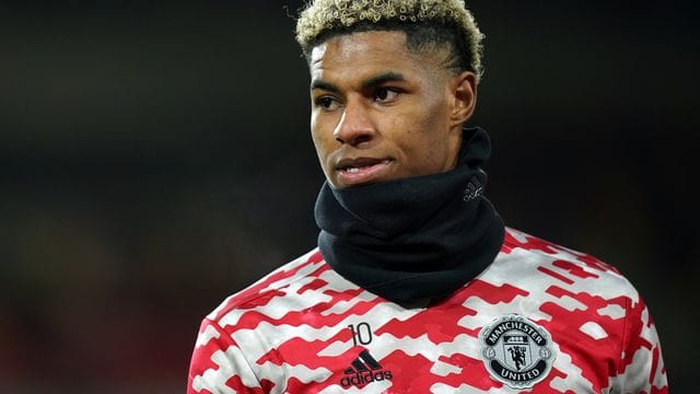 Wurde in sozialen Medien rassistisch beleidigt: Marcus Rashford, englischer Nationalspieler und Profi bei Manchester United.