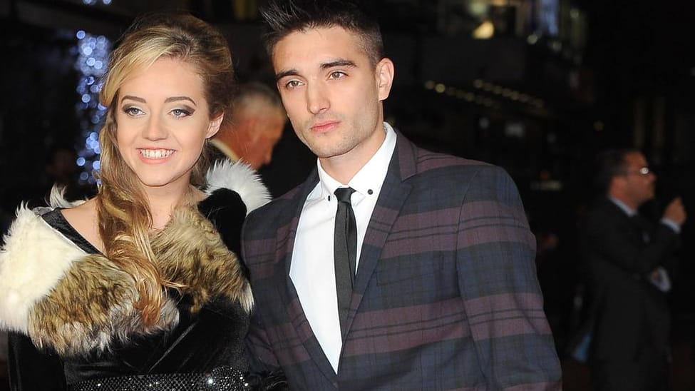 Tom Parker mit seiner langjährigen Partnerin Kelsey: Hier nahmen sie 2014 bei der Premiere von "The Hunger Games: Mocking Jay" teil.