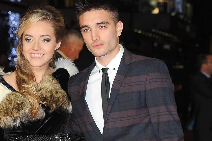 Tom Parker mit seiner langjährigen Partnerin Kelsey: Hier nahmen sie 2014 bei der Premiere von "The Hunger Games: Mocking Jay" teil.