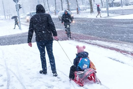 Schnee in Hamburg