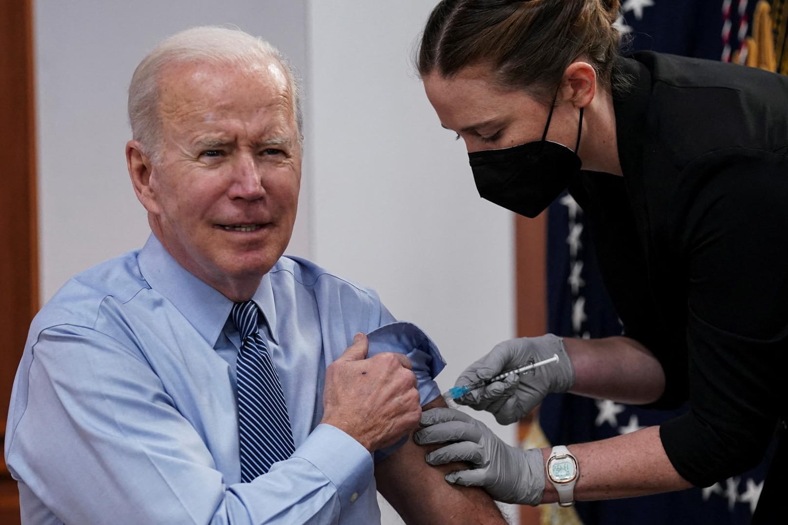US-Präsident Joe Biden: Die vierte Impfung gegen das Coronavirus wird von der US-amerikanischen Arzneimittelbehörde für alle Menschen ab 50 Jahren empfohlen.