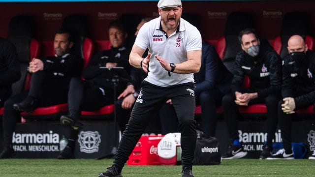 Kölns Trainer Steffen Baumgart freut sich auf die Flutlichtpartie in der Alten Försterei.