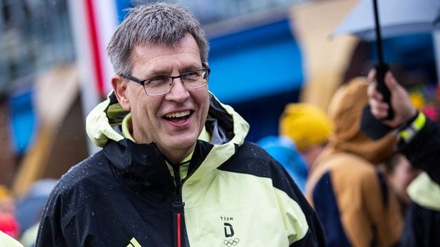 Thomas Weikert, Präsident des Deutschen Olympischen Sportbunds (DOSB) beim Medientag im Europa-Park in Rust.