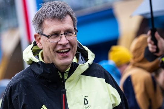 Thomas Weikert, Präsident des Deutschen Olympischen Sportbunds (DOSB) beim Medientag im Europa-Park in Rust.