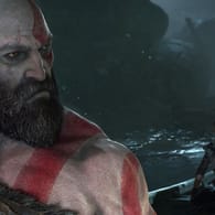 Screenshot aus "God of War" für die Playstation 4: Kratos uns sein Sohn sind die Protagonisten in dem Spiel.