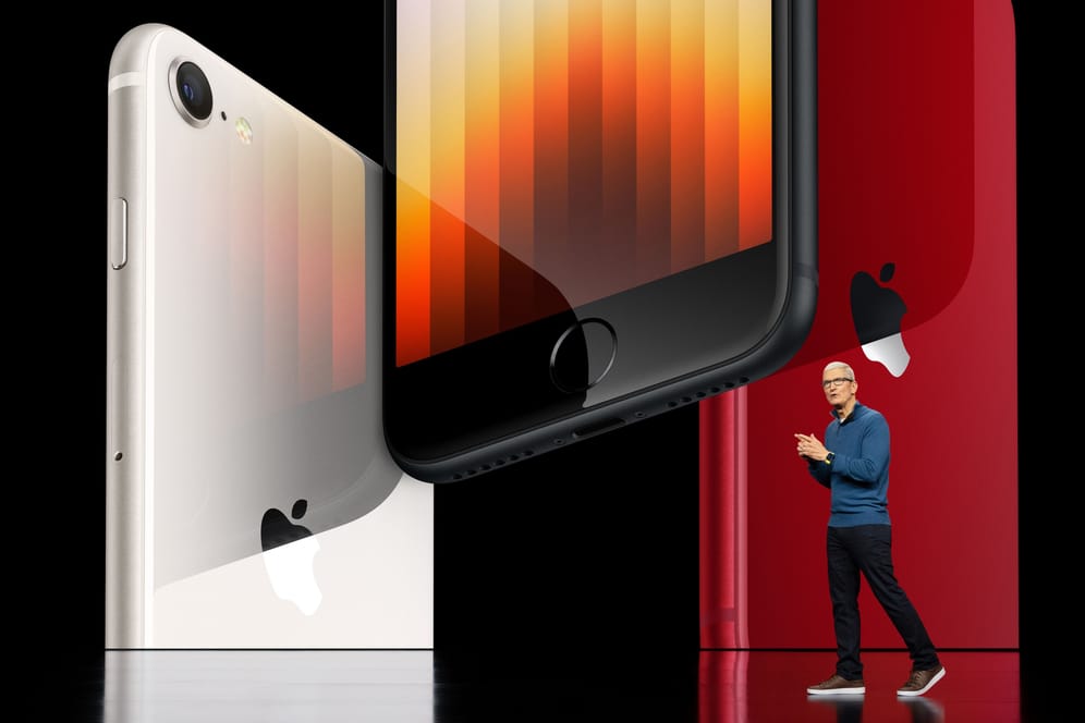 iPhone SE und Tim Cook: Apple überraschte bei seinem Event mit neuen Geräten.