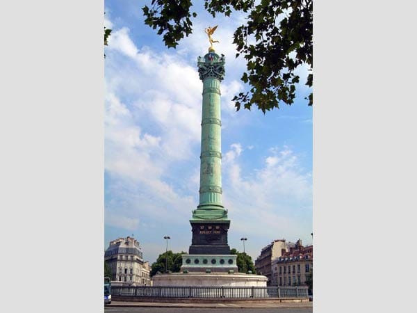 Die Julisäule (Colonne de Juilette) in Paris.