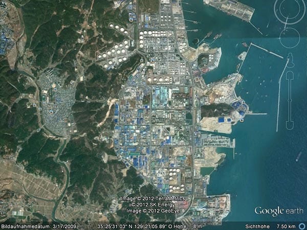 Erdölraffinerie Ulsan in Südkorea