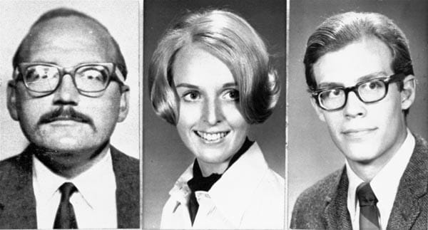 Drei der damaligen Opfer des "Zodiac-Killers": Taxifahrer Paul Stine, die 22-jährige Cecilia Shepard und der 20-jährige Bryan Hartnell - ein Liebespaar.