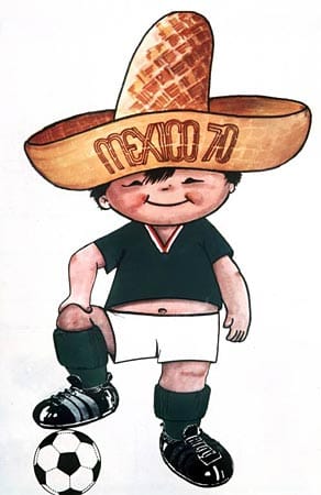 Das erste menschliche WM-Maskottchen: Juanito war der Glücksbringer der WM 1970 in Mexico.