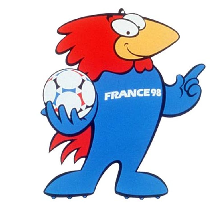 Das Maskottchen Footix brachte 1998 bei der WM in Frankreich besonders den Gastgebern Glück, die das Turnier mit dem Titelgewinn abschließen konnten.