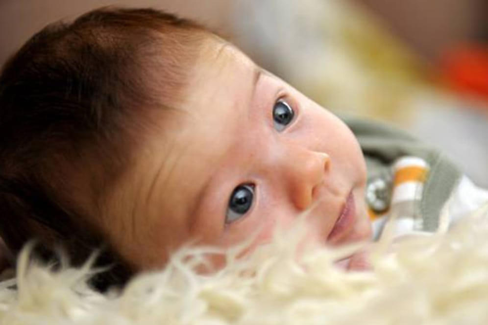Ein Monate altes Baby.
