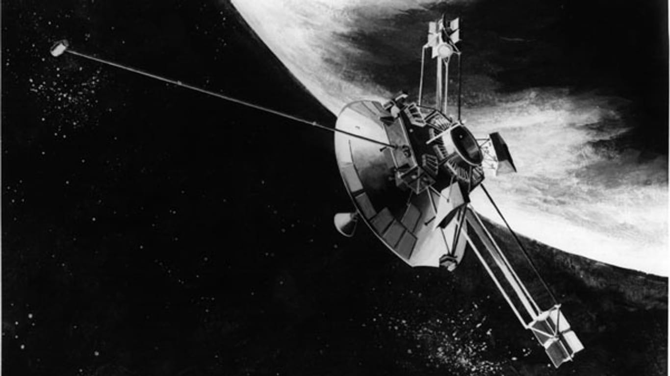 Die Raumsonde Pioneer 11 war zwischen 1973 und 1995 im Weltall unterwegs. (Grafik: dpa)