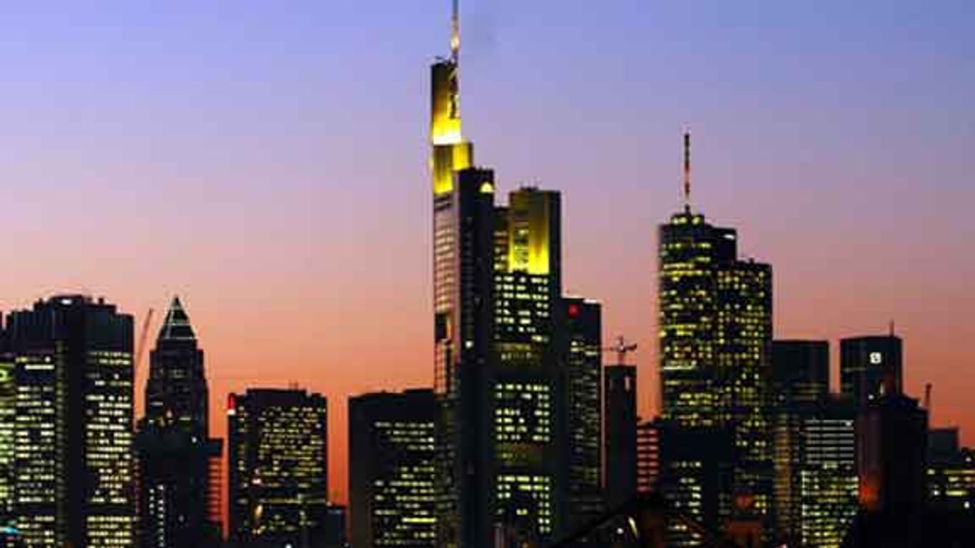 Die Frankfurter Skyline.