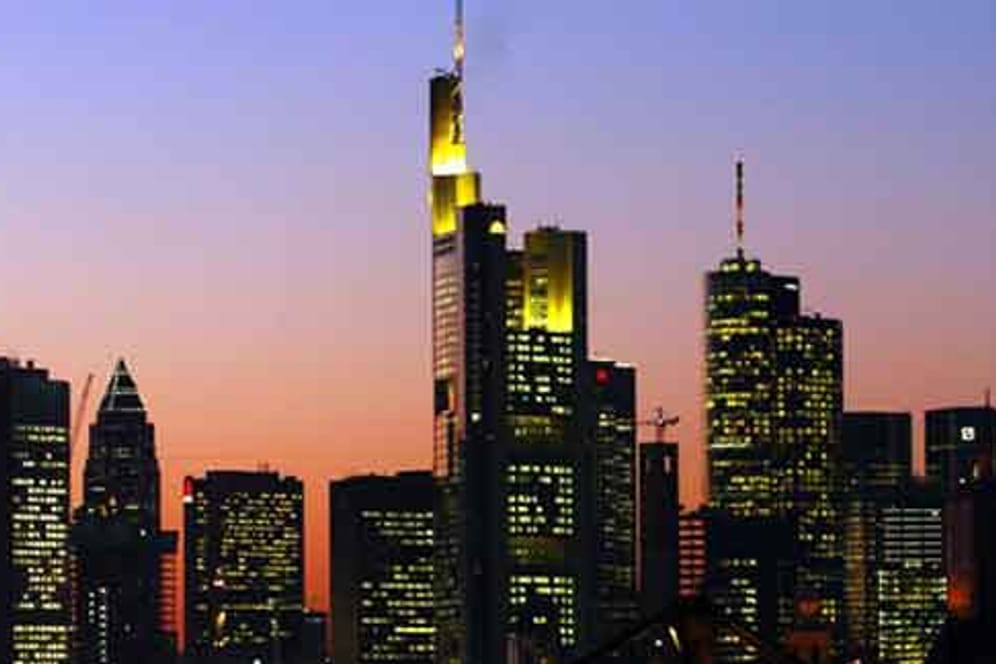 Die Frankfurter Skyline.