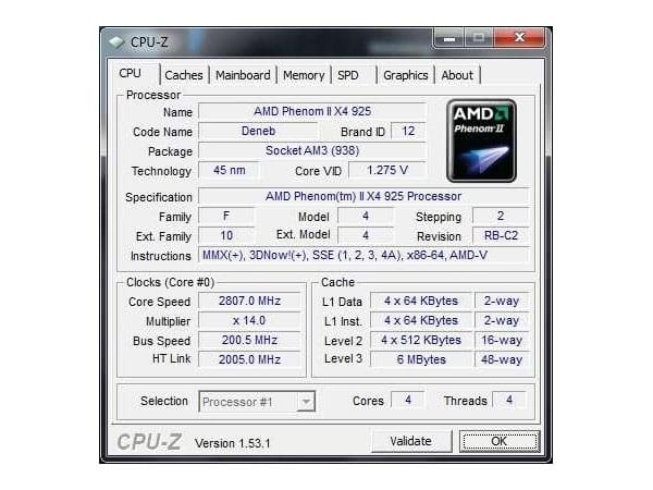 Medion Akoya P7350 D MD 8860: CPU