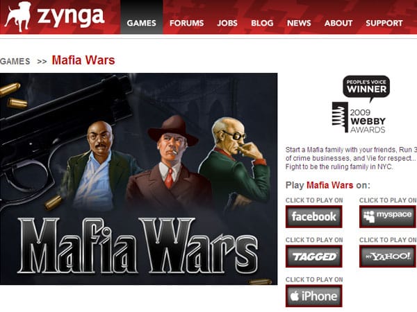 Internet-Trend Mafia Wars (Grafik: Zynga)