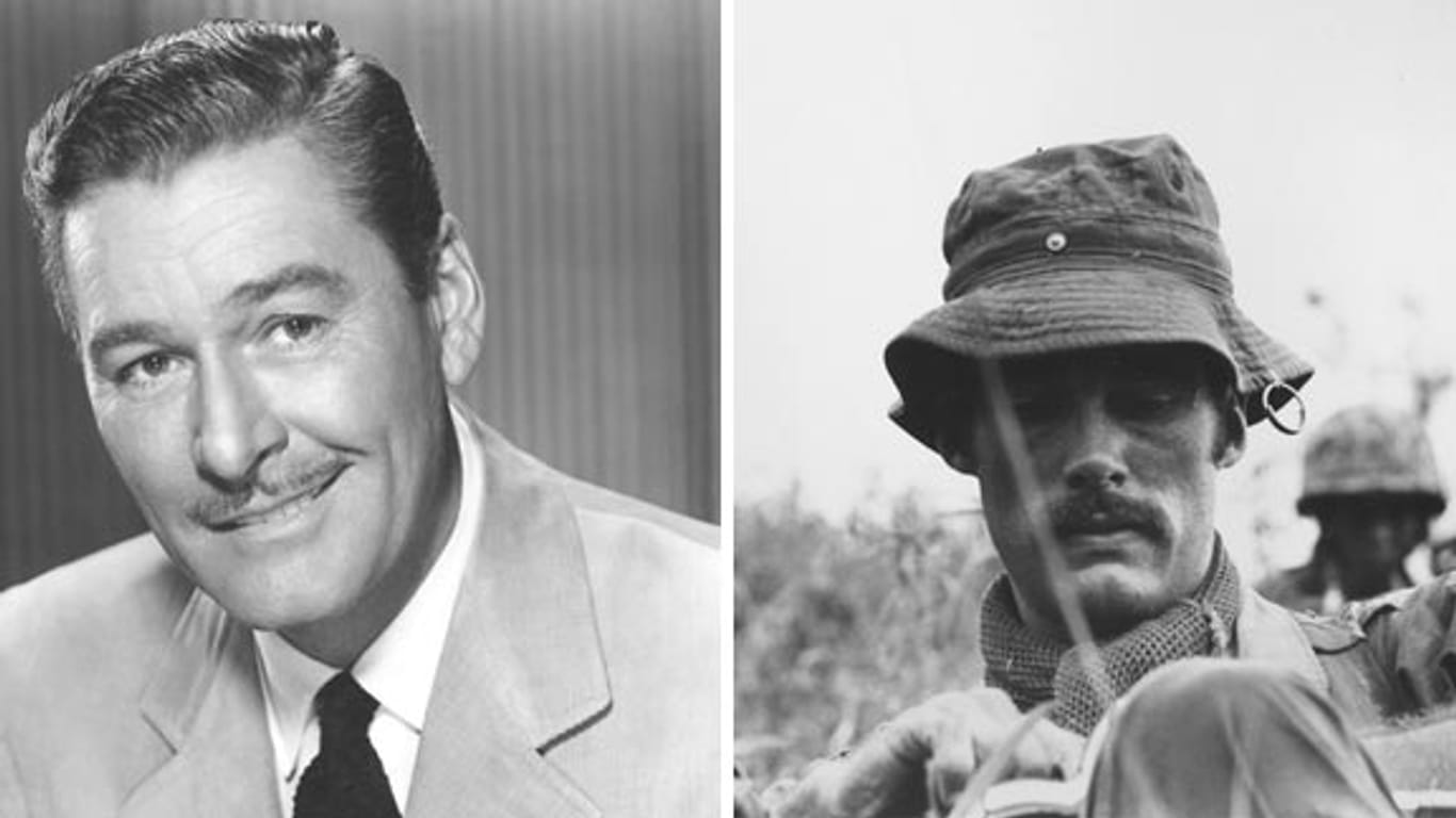 Hollywood-Legende Errol Flynn (li.) und sein verschollener Sohn Sean (Fotos: dpa/ap)