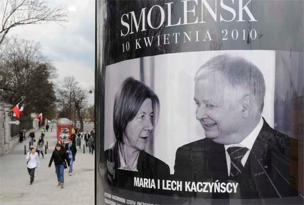 Unter den Toten sind der polnische Staatspräsident Kaczynski und seine Frau Maria.