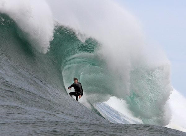 Keine Furcht, aber großen Respekt vor den Riesenwellen sollten die Surfer mitbringen.
