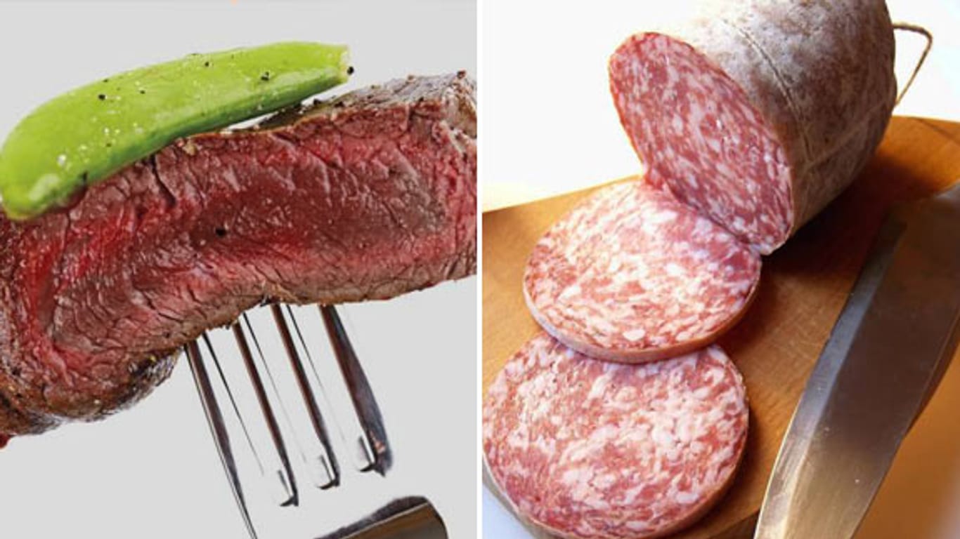Steak ist gesünder als Salami.