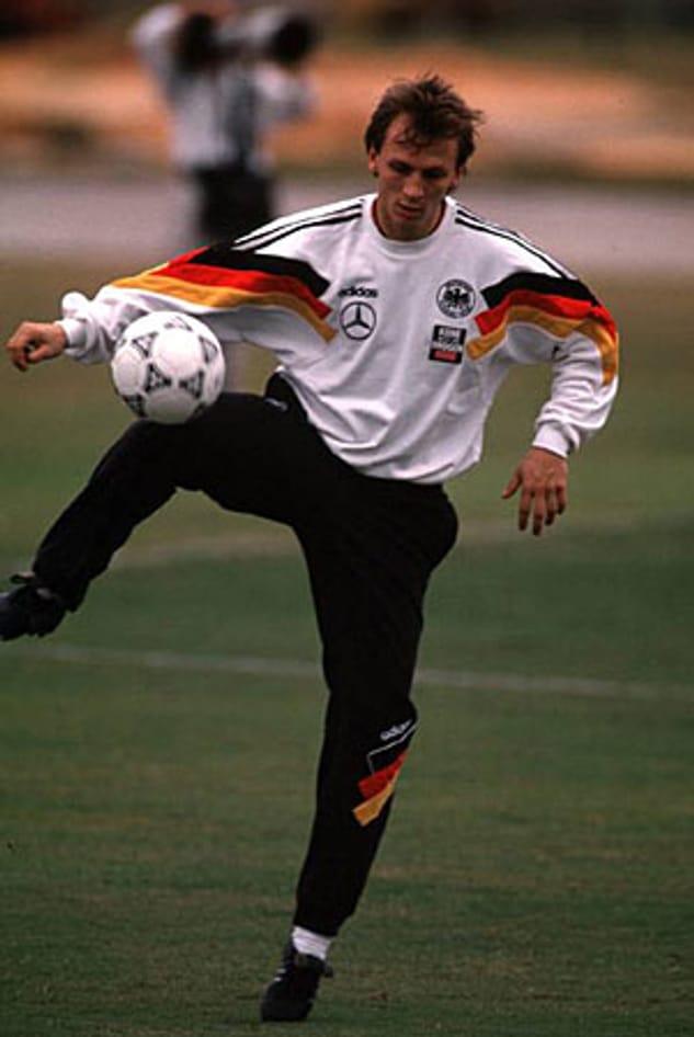Mit Andreas Thom fehlt einer der besten Bundesliga-Stürmer der 90er Jahre 1994 im WM-Kader für das Turnier in den USA.